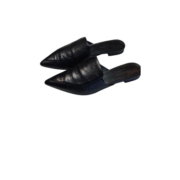 Everlane Womens The Boss Mule/Slip on Black Pebbled Italian Leather Size 8.5 - Picture 2 of 11